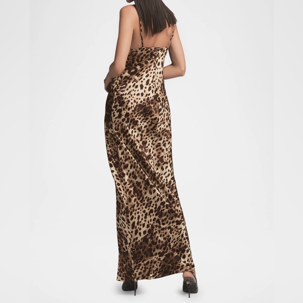 Dolce & Gabbana x SKIMS - *NEW* ❤️‍🔥Silk Leopard Print Maxi Dress - Picture 3 of 4